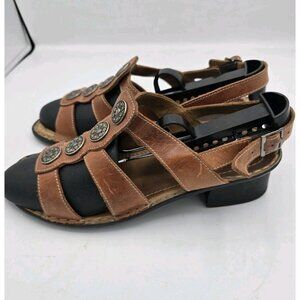 Josef Seibel Brown Leather Gladiator Sandals Women’s EU 38 (US ~7–7.5)